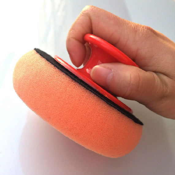 Sponge Handle Round Polishing Waxing Sponge Cleaning Maintenance Tool