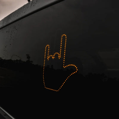 Car Finger Light With Remote Road Rage Signs