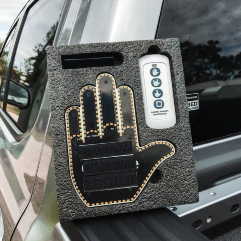 Car Finger Light With Remote Road Rage Signs
