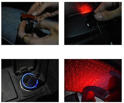 Car music sound control decorative lights