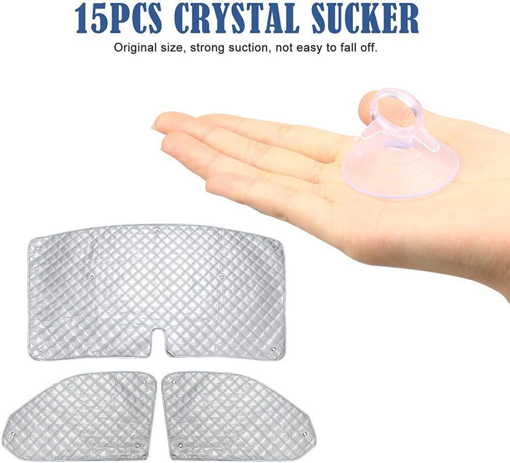 Front Windscreen Cover For VW T5 T6 Internal Thermal Window Blinds Sunshade Set