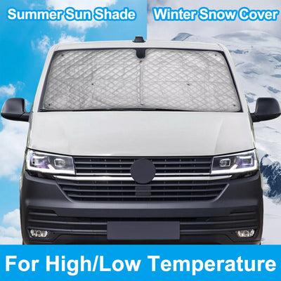 Front Windscreen Cover For VW T5 T6 Internal Thermal Window Blinds Sunshade Set