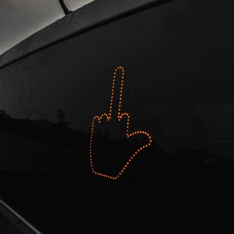 Car Finger Light With Remote Road Rage Signs