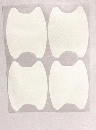 4pcs Set Of Door Stickers Carbon Fiber Scratch-resistant Car Handle Stickers