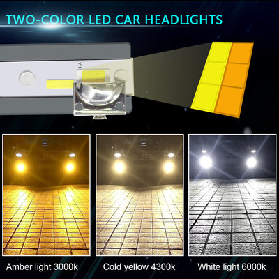 Three-color Car Led Headlights